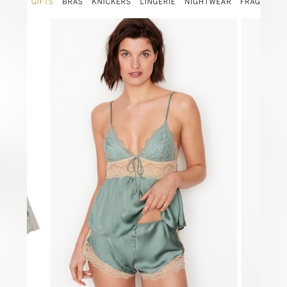 Victoria secret stain cami PJ set